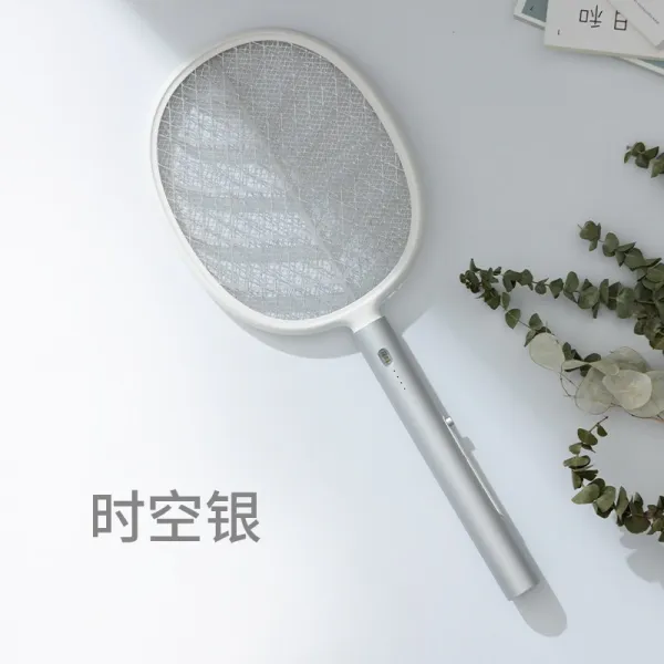 범투셀러 전기모기채 충전 양식 가정용 초강력 파리채 전기모기박자기 강력함 2in1 신기 타임 실버 전기모기채 모기퇴치등 2