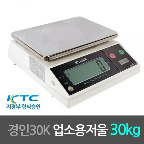 경인30K 지경부형식승인 업소용 전자저울 30kg 777EA, 쿠팡81 본상품선택