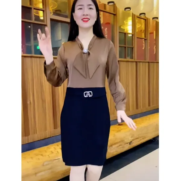 틱톡 옥처럼 맑다 하우스 룩 봄계절 페이크 힙랩 슬림핏 작은 오 양소품 트렌드