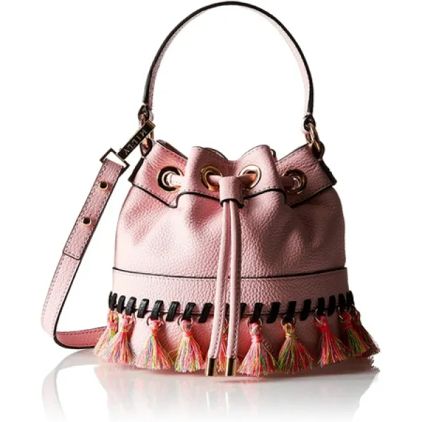 MILLY Whitpstitch Tassel SM 드로우 스트링 크로스 바디 백 PROD2470001007