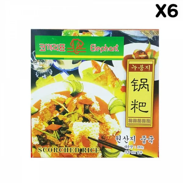 FK 찹쌀누룽지(명진 284g)X6 간편음식 즉석음식 간편아침 아침간편식 눌은밥 누룽지 끼니대용