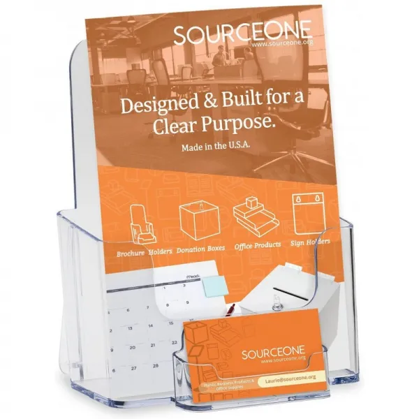 명함 홀더 소책자 크기 6 팩 6pmedbiwbc 이있는 Source One Llc Bifold 6 인치 와이드 프리미엄 브로