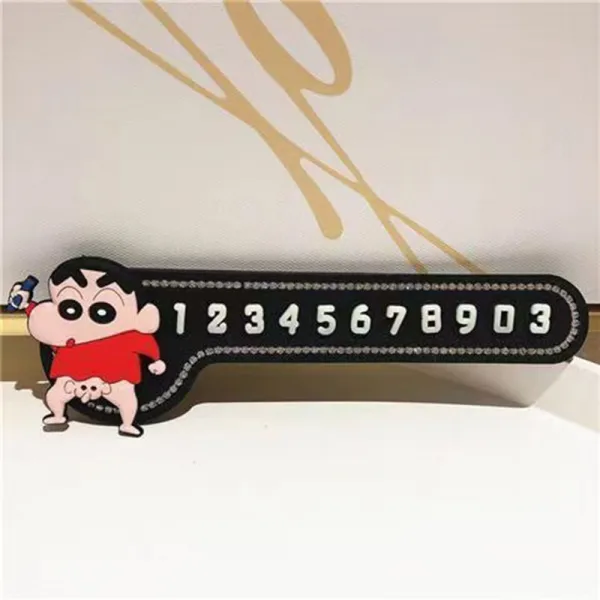 임시 주차 번호판 차를 옮기다 전화 차량용 자동차 주차카드 창의적 차내 장식용품 대전, 1 건, 코끼리 짱구. - 음표 주차표.