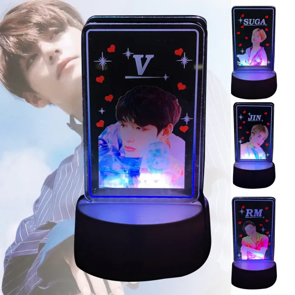 OEM 방탄소년단 탁상공론 달빛이 나오는 작은 야간 탁상판 주변, BTS-JIN