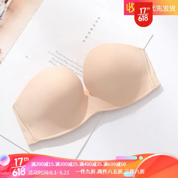 오 프 숄 더 브 라 를 모 아 미 끄 러 지지 않 게 잡 아 당 겨 주 고 가슴 을 잡 아 주 는 웨 딩 속옷 전용 브 라 탑 얇 은 여름 스킨 톤 70A.