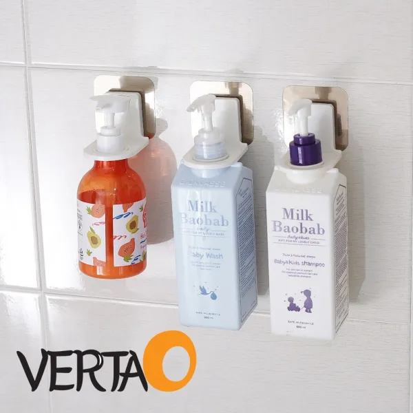 VERTAO 4+4 접착식 샴푸걸이 샴푸 디스펜서 공중부양 홀더 정리용품, 8개입, 공중부양샴푸걸이홀더(8개)