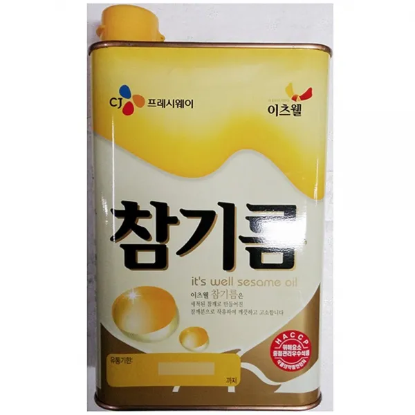 업소용 식당 식자재 재료 참고을 참기름 이츠웰 1L, 밤도깨비 1