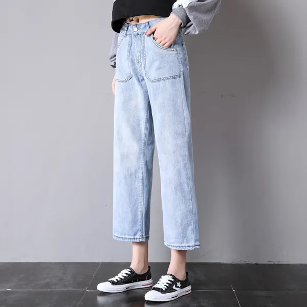 머머다 머머다 여성 일자 청바지 와이드 데님팬츠 빅사이즈23 Ktk23 575573911909