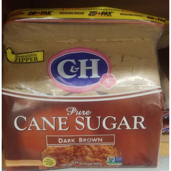 씨앤에이치 다크브라운 순수 사탕수수 설탕 Pure Cane Sugar Dark Brown Sugar 907g 2팩, 1개