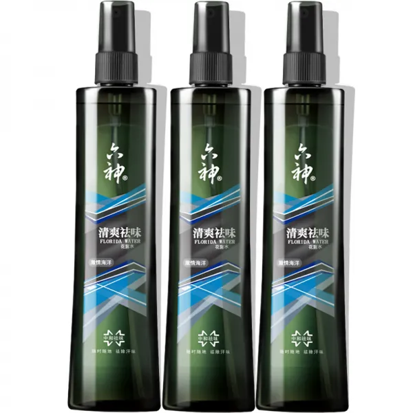 6 신 청정 제미로수 스프레이 격정 해양 청향 제거 땀냄새 청정 개량 향수 180ml 향기 취미 덜어 3병, 단일상품