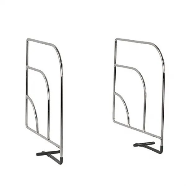 Spectrum Diversified Over The Shelf Divider Small 1-Pair Chrome 선반 디바이더를 통해 다각화 된 스펙트럼 소형 1 쌍, 1