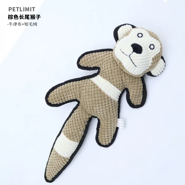 진솔 PETLIMIT 강아지 완구 애완동물 펫 테디 유견 쇼트 개용 품내 물어뜯기 갑갑증을풀다 신기 털, 롱테일 몽키