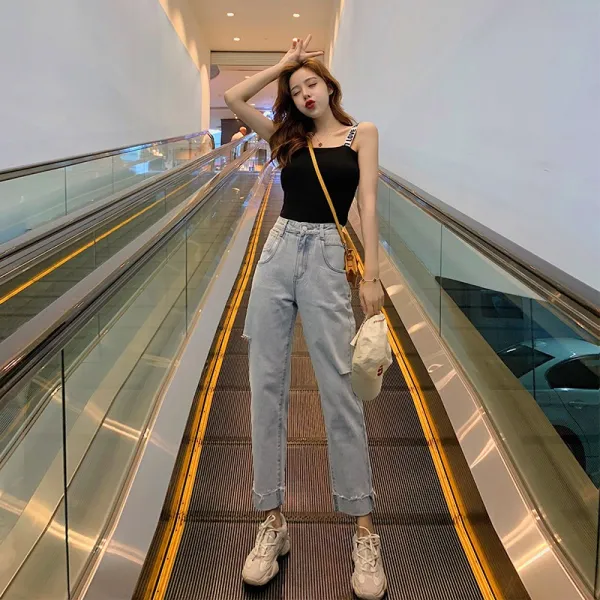 Luli 여성 디스트로이드 청바지 44385278