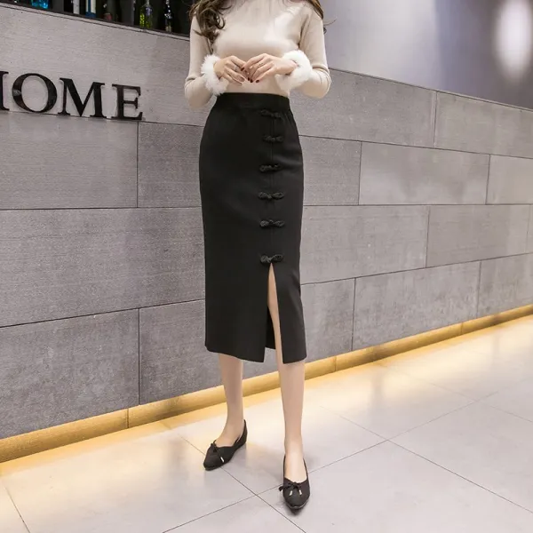 벨르비쥬 스텔라 트임 미디스커트