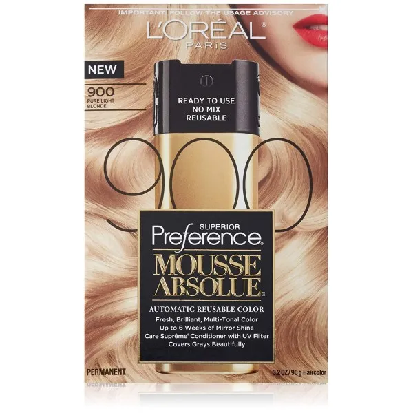 [L'Oreal Paris] 로레알 파리 우수한 기본 설정 모스 절대 순수한 빛 금발 (900), 단일상품, 단일상품