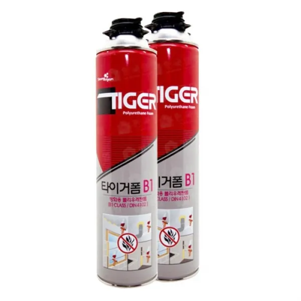 WDME_ 건축현장용 방화용 타이거폼 750ml 1개 틈새충진재, 단일 색상