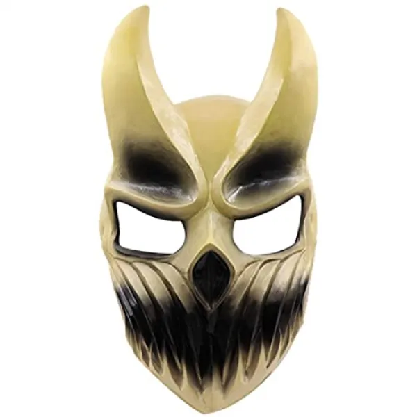 도살장을위한 도살 어둠의 아이들의 아이들이 어둠의 아이들 코스프레 Shikolai 전체 얼굴 소품 라텍스 (Beige), Beige, Beige