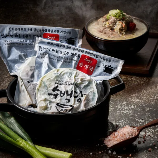 수백당 수제 토종 순대국 순댓국 순대국밥 해장국 700g 4팩, 단품