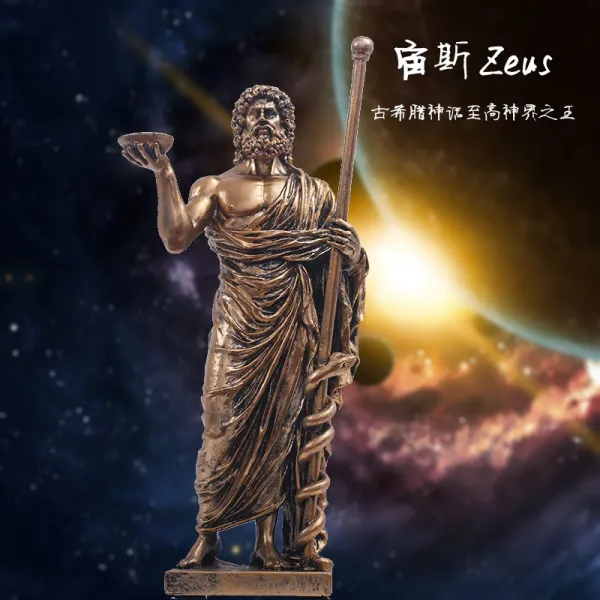 그리스 정의 여신상 석상 동상 조각상 인테리어소품 장식품 조각품 예쁜소품 인테리어 조형물 오브제, 제우스
