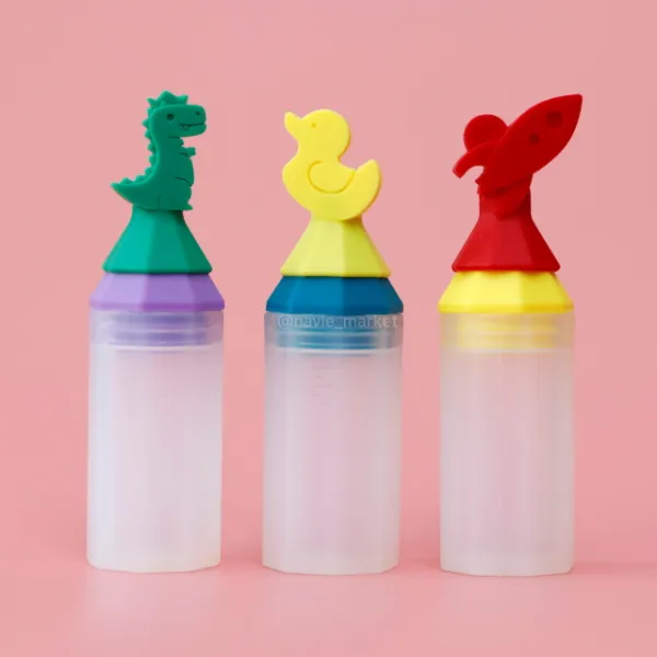 실리콘약병 세척솔 세트 / 이크 eeeek 국내제작 재사용 아기 약병 휴대용 열탕소독 국내산 육아꿀템 / 나비에 오늘출발