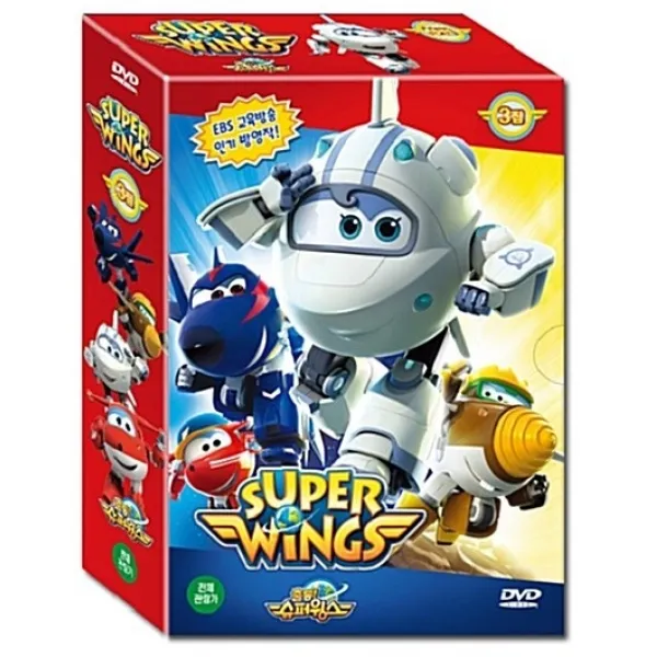 [개똥이네][중고-최상] DVD 슈퍼윙스 Super Wings 3집 7종 (7DVD)