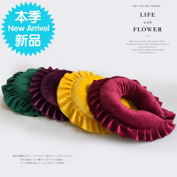 마중마켓 미용실에 엎드려자는 낮잠베개 뜯어 빨수 있는 마사지침대 마사지배드 J슈나우져미용 원형 얼굴 매트 전용 선명한 엘로우 땡볕 불 같더라 엎드려