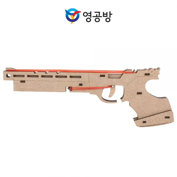 영공 영공방 어린이 사격용 총 2연발 CM880 목재모형 조립키트 조립 모형완구 방학숙제, 본제품선택, 1