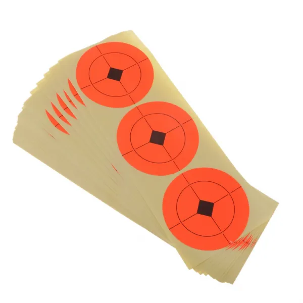 ZLD 120pcs 총격 사건은 높은 시정 주황색 자동 접착 종이 표적 3 