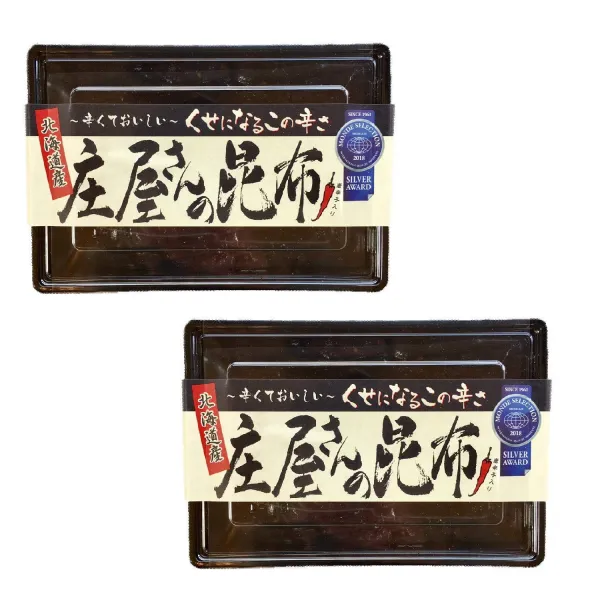 【昆布の佃煮】庄屋さんの昆布　唐辛子入り 300g (150ｇ×2個) プラスチック容器入り [다시마 조림] 촌장 님의 다시마 고추 들어가 300g (150g × 2 개) 플라스틱 용기들이, 1