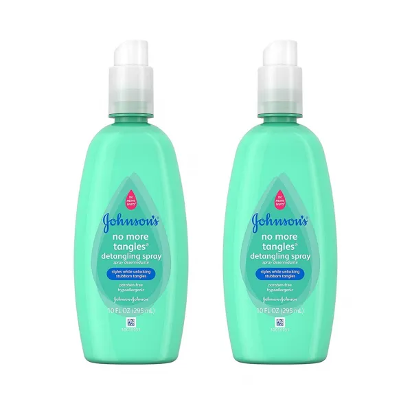 Johnson's 존슨즈 키즈 디탱글링 스프레이 295ml 2개 No More Tangles Hair Detangler For Kids, 1개