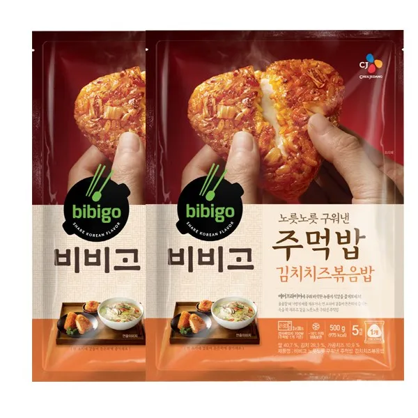 CJ 비비고 구운주먹밥 김치치즈500g 2개, 단일상품