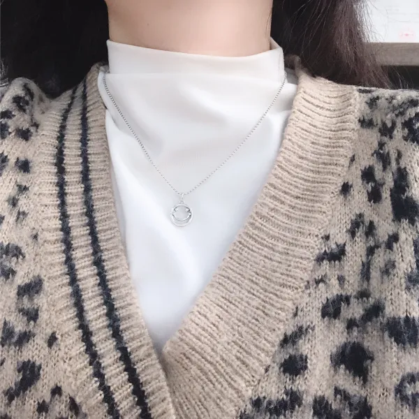 Onepick 원픽 실버 스마일 목걸이 S925