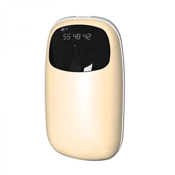 손 발 난로 온열 Usb 충전식 손 따뜻하게 모바일 전원 10000mah 대용량 10w 빠른 난방 42/48/55 섭씨 조정 04 Yellow