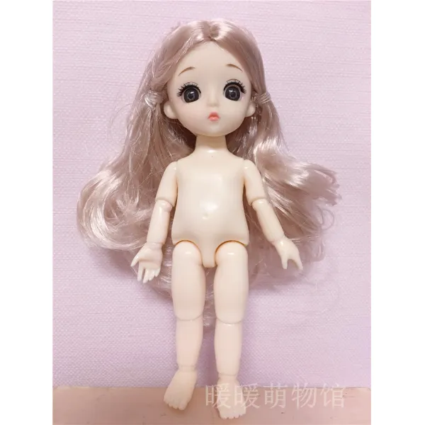 8부 BJD 몽리 3D 진짜 눈 라이크 맹아 풀 가죽 관절 체소꿉놀이 공주, 로즈골드가작다언니언니누드하이대략16cm~다섯개를사다
