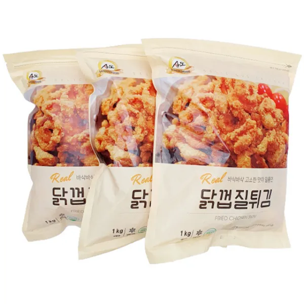 상도푸드 닭껍질튀김 1kg, 3개