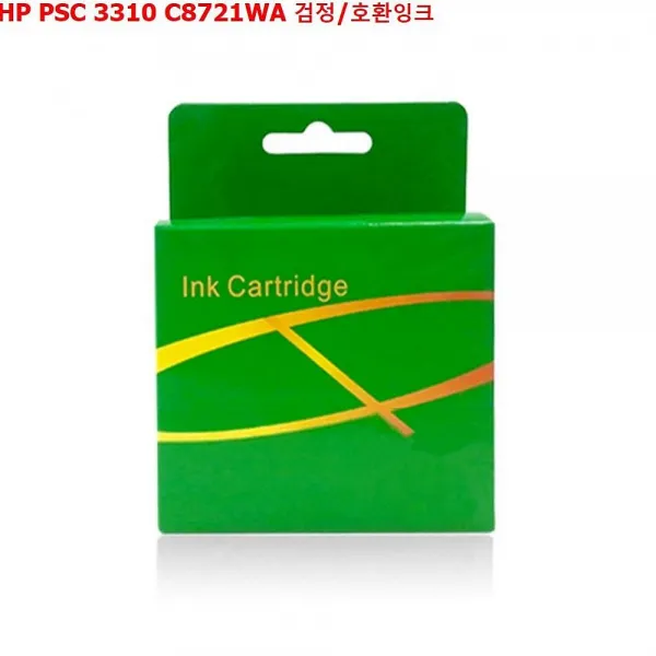 쇼핑은나의길 HP PSC 3310 C8721WA 검정 호환잉크 비정품잉크, 1, 해당상품