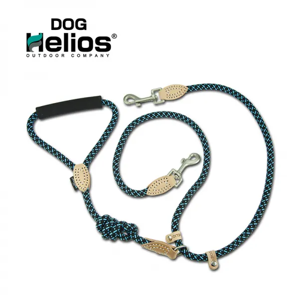 Doghelios 견인 고리일률 소형 중형 대형견 더블 체인 타이 디 김 퍼 투 톱 Hele0040 M10mm