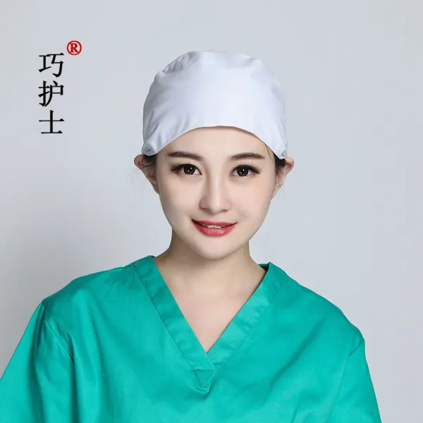 면 나염 수술 모자 끈 호리병 남여 의사 간호사 수술실 홈스테이 미용