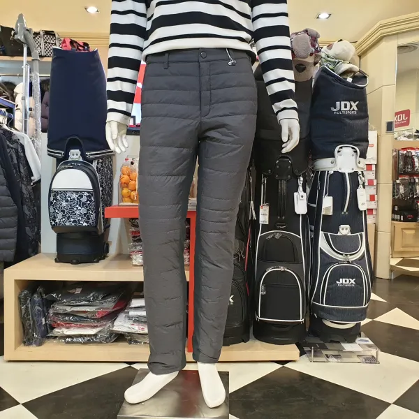 Jdx 남성 겨울 오비 시보리 밴드 다운팬츠 Bk