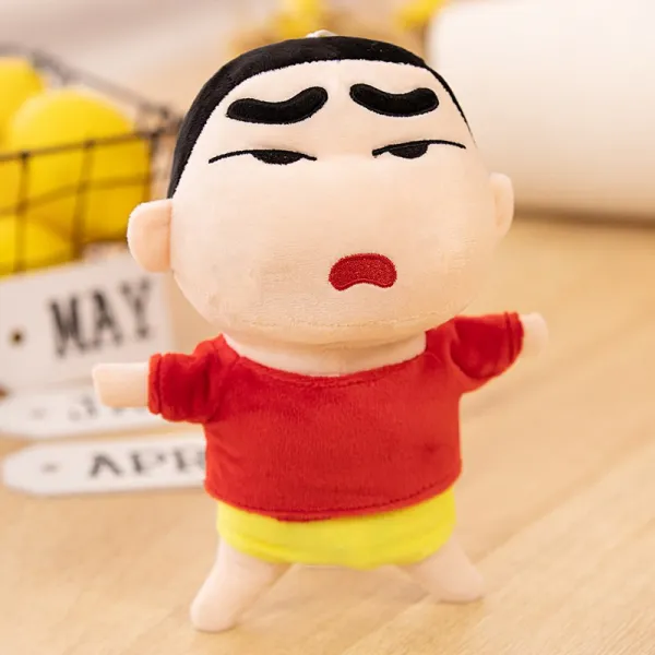 수면 애착 유리토끼인형 짱구 반려견 동물 흰둥이 크레용, 빨간 눈_25cm (흡입 컵 포함)