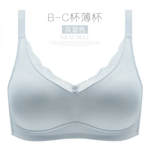 몽슈 교태의 자태 이지 얇은 배기 영 속박함 속옷 여성 노와이어 캐쥬얼 BC