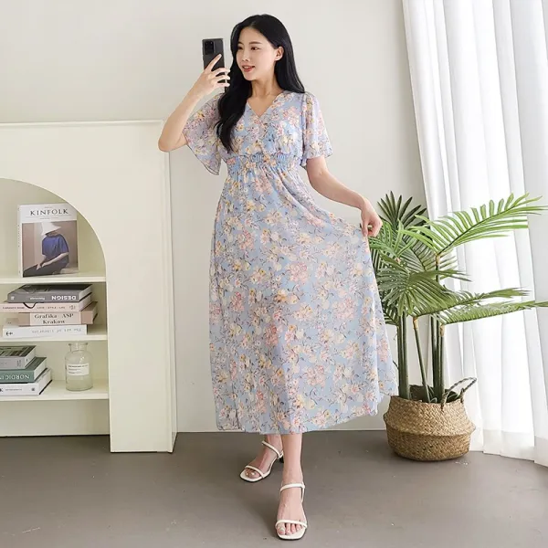 슈가언니 파스텔 하객룩 정장룩 모임룩 피크닉 간절기원피스 반팔원피스 롱원피스 여름원피스 프릴원피스 플라워원피스 봄원피스 쉬폰 원피스
