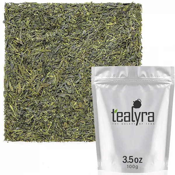 Tealyra 유기적으로 일본 재배 엽차 카케가 녹차 최고 녹차 느슨한 잎 차 카페인 미디엄 100g (3.5oz), 선택, 상세설명참조