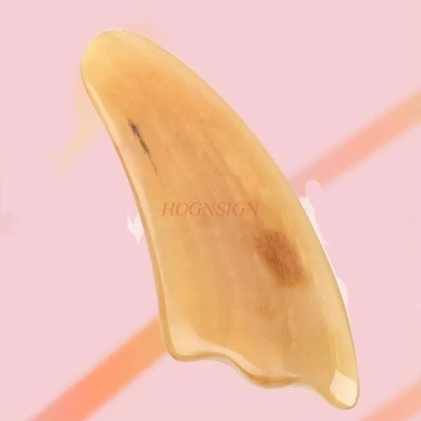 얼굴 아름다움 자연 바디 일반 혼 긁어 마사지 보드 목 얇은 얼굴 해독 림프 준설 자오선, 한개옵션0