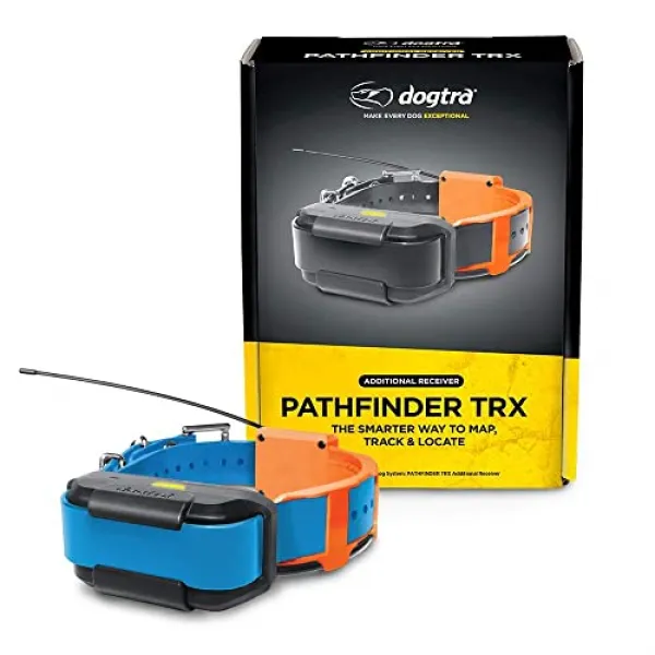PathFinder TRX 추가 수신기 9-Mile 21-Dog 확장 가능한 방수 스마트 폰 GPS 전용 추적 칼라 2 초 업데이트 속도 구독료 없음 무료 위성지도, 본상품