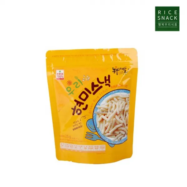 우리아기 첫과자 농부의딸 우리현미스낵 25g, 없음, 상세설명 참조