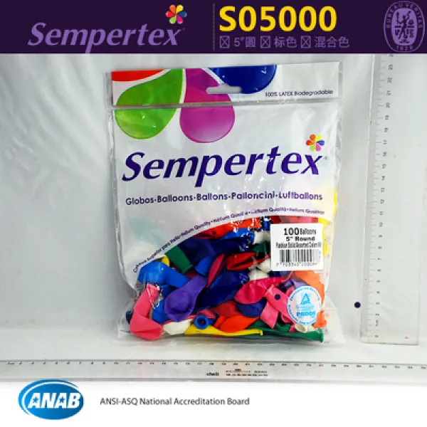 풍선 5inch표준 색원형 형작은 sempertex수입 생일 파티 결혼축하 장식, T14-정혼 000