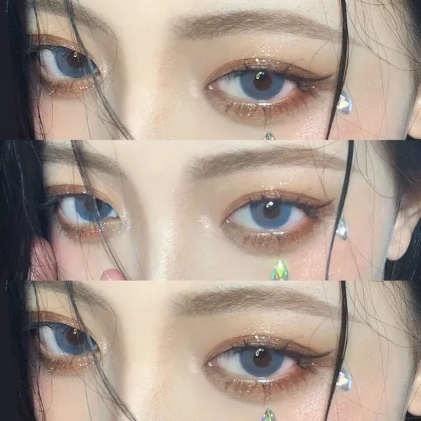 혼혈 메이 히토미 갈색 반년 던지다 여성 크기 직경 145 색은 형 안경 계절 TN, 475, 은공월아 14.2mm