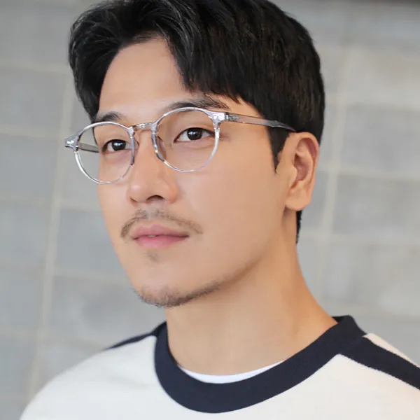 블루라이트 차단 안경 동글이 뿔테 투명안경테 C8881