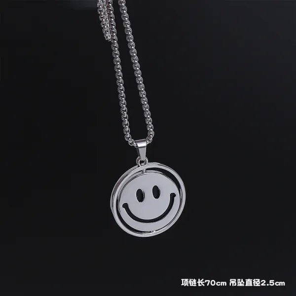 심플 티타늄 펜던트 힙합 Hiphop 남자 드렌드 인싸템 스트릿 개성 클럽 액세서리 장신구